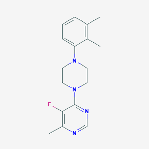 molecular formula C17H21FN4 B2764123 4-[4-(2,3-Dimethylphenyl)piperazin-1-yl]-5-fluoro-6-methylpyrimidine CAS No. 2415517-65-4