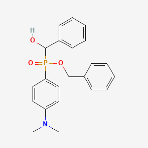 molecular formula C22H24NO3P B2764138 Benzyl [4-(dimethylamino)phenyl][hydroxy(phenyl)methyl]phosphinate CAS No. 476624-65-4