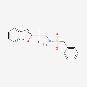 N-(2-(benzofuran-2-yl)-2-hydroxypropyl)-1-phenylmethanesulfonamide