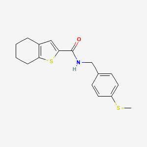 molecular formula C17H19NOS2 B2764161 N-[4-(甲硫基)苄基]-4,5,6,7-四氢-1-苯并噻吩-2-甲酰胺 CAS No. 1252821-21-8