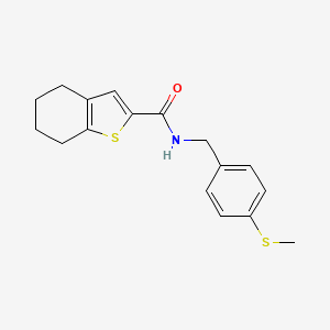 N-{[4-(methylsulfanyl)phenyl]methyl}-4,5,6,7-tetrahydro-1-benzothiophene-2-carboxamide