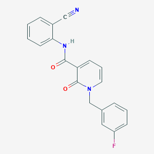 N-(2-cyanophenyl)-1-(3-fluorobenzyl)-2-oxo-1,2-dihydropyridine-3-carboxamide