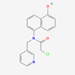 molecular formula C18H15ClN2O2 B2764180 2-Chloro-N-(5-hydroxynaphthalen-1-yl)-N-(pyridin-3-ylmethyl)acetamide CAS No. 1397200-74-6