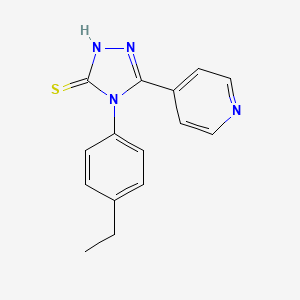 4-(4-Ethyl-phenyl)-5-pyridin-4-yl-4H-[1,2,4]triazole-3-thiol