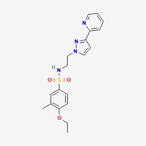 4-ethoxy-3-methyl-N-(2-(3-(pyridin-2-yl)-1H-pyrazol-1-yl)ethyl)benzenesulfonamide