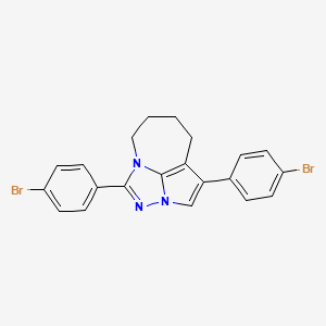 2,6-Bis(4-bromophenyl)-1,3,4-triazatricyclo[5.4.1.0^{4,12}]dodeca-2,5,7(12)-triene