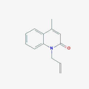molecular formula C13H13NO B2764205 1-allyl-4-methyl-2(1H)-quinolinone CAS No. 128128-28-9
