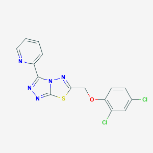 2,4-Dichlorophenyl [3-(2-pyridinyl)[1,2,4]triazolo[3,4-b][1,3,4]thiadiazol-6-yl]methyl ether