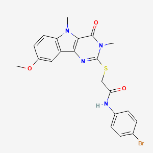 1-(2,5-Dimethylphenyl)-4-{[4-(5-methyl-1,3,4-oxadiazol-2-yl)-2-thienyl]sulfonyl}piperazine