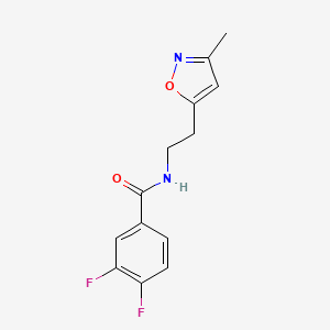3,4-difluoro-N-(2-(3-methylisoxazol-5-yl)ethyl)benzamide