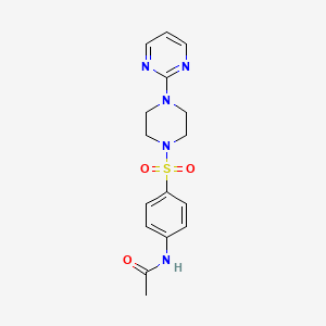 N-(4-{[4-(pyrimidin-2-yl)piperazin-1-yl]sulfonyl}phenyl)acetamide
