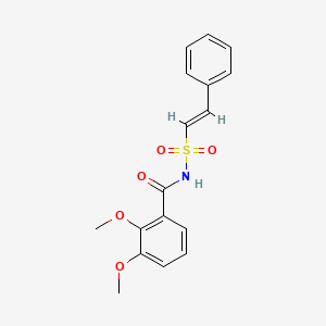 2,3-dimethoxy-N-[(E)-2-phenylethenyl]sulfonylbenzamide