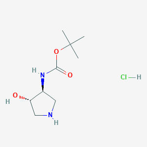 Tert-butyl n-[trans-4-hydroxypyrrolidin-3-yl]carbamate hcl