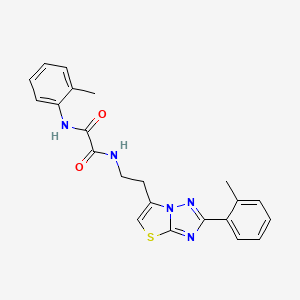 N1-(o-tolyl)-N2-(2-(2-(o-tolyl)thiazolo[3,2-b][1,2,4]triazol-6-yl)ethyl)oxalamide