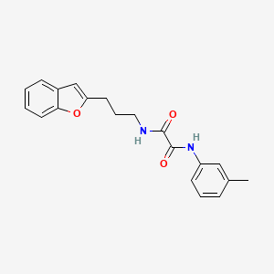 molecular formula C20H20N2O3 B2764276 N1-(3-(苯并呋喃-2-基)丙基)-N2-(间甲苯基)草酰胺 CAS No. 2034415-99-9