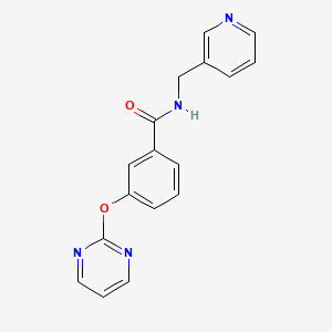 molecular formula C17H14N4O2 B2764350 N-(pyridin-3-ylmethyl)-3-(pyrimidin-2-yloxy)benzamide CAS No. 1251549-71-9