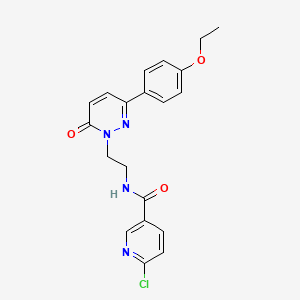 6-chloro-N-(2-(3-(4-ethoxyphenyl)-6-oxopyridazin-1(6H)-yl)ethyl)nicotinamide