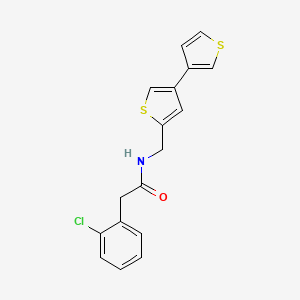 N-({[3,3'-bithiophene]-5-yl}methyl)-2-(2-chlorophenyl)acetamide