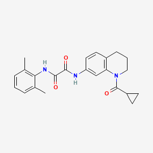 N-(1-cyclopropanecarbonyl-1,2,3,4-tetrahydroquinolin-7-yl)-N'-(2,6-dimethylphenyl)ethanediamide