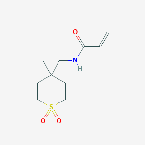 N-[(4-methyl-1,1-dioxo-1lambda6-thian-4-yl)methyl]prop-2-enamide