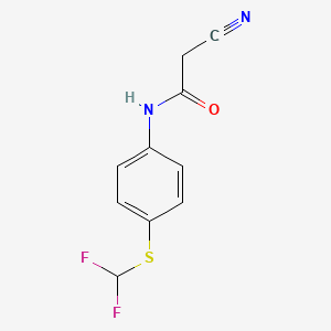 2-Cyano-N-(4-difluoromethylsulfanyl-phenyl)-acetamide