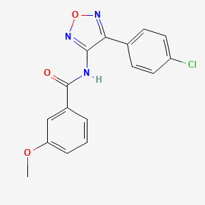 N-(4-(4-chlorophenyl)-1,2,5-oxadiazol-3-yl)-3-methoxybenzamide