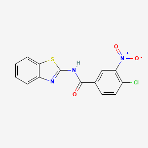 N-(1,3-benzothiazol-2-yl)-4-chloro-3-nitrobenzamide