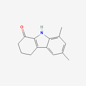 molecular formula C14H15NO B2764446 6,8-二甲基-2,3,4,9-四氢-1H-咔唑-1-酮 CAS No. 40712-95-6