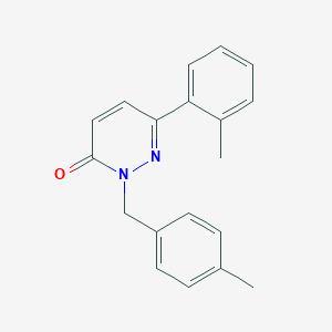 molecular formula C19H18N2O B2764447 2-(4-methylbenzyl)-6-(o-tolyl)pyridazin-3(2H)-one CAS No. 900008-50-6