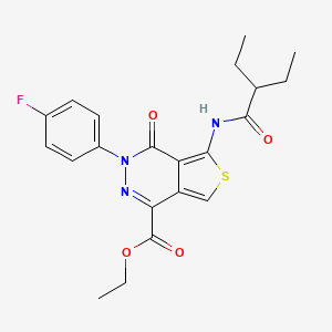 Ethyl 5-(2-ethylbutanamido)-3-(4-fluorophenyl)-4-oxo-3,4-dihydrothieno[3,4-d]pyridazine-1-carboxylate