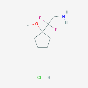 2,2-Difluoro-2-(1-methoxycyclopentyl)ethanamine;hydrochloride