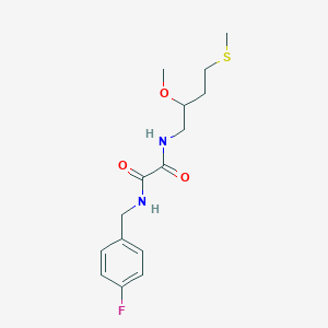 N'-[(4-fluorophenyl)methyl]-N-[2-methoxy-4-(methylsulfanyl)butyl]ethanediamide