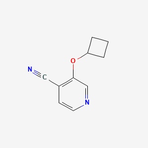 molecular formula C10H10N2O B2764472 3-Cyclobutoxyisonicotinonitrile CAS No. 158021-09-1