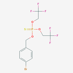 (4-Bromophenyl)methoxy-sulfanylidene-bis(2,2,2-trifluoroethoxy)-lambda5-phosphane