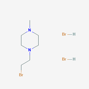 molecular formula C7H17Br3N2 B2764487 1-(2-Bromoethyl)-4-methylpiperazine dihydrobromide CAS No. 5845-28-3; 801152-34-1
