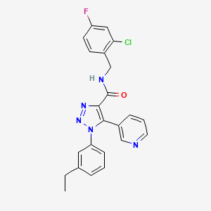 4-[5-(4-Methylphenyl)-1,2,4-oxadiazol-3-yl]-1-[(2,3,5,6-tetramethylphenyl)sulfonyl]piperidine
