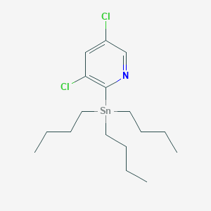 molecular formula C17H29Cl2NSn B2764495 Tributyl-(3,5-dichloro-2-pyridyl)stannane CAS No. 1657031-59-8