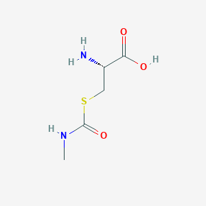 molecular formula C5H10N2O3S B027645 S-(N-甲基氨基甲酰)-L-半胱氨酸 CAS No. 7324-17-6