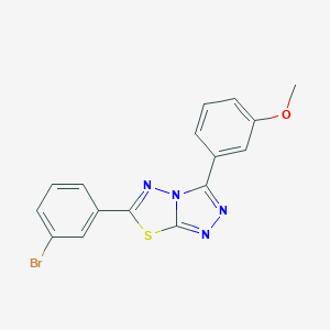 6-(3-Bromophenyl)-3-(3-methoxyphenyl)[1,2,4]triazolo[3,4-b][1,3,4]thiadiazole