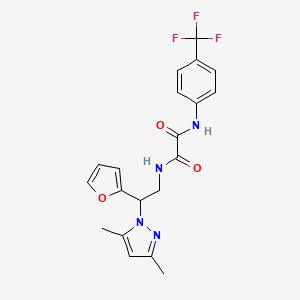 N1-(2-(3,5-dimethyl-1H-pyrazol-1-yl)-2-(furan-2-yl)ethyl)-N2-(4-(trifluoromethyl)phenyl)oxalamide