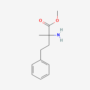 molecular formula C12H17NO2 B2764514 Methyl 2-amino-2-methyl-4-phenylbutanoate CAS No. 132539-71-0