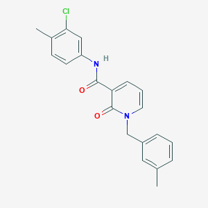 N-(3-chloro-4-methylphenyl)-1-(3-methylbenzyl)-2-oxo-1,2-dihydropyridine-3-carboxamide