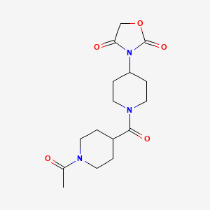 3-(1-(1-Acetylpiperidine-4-carbonyl)piperidin-4-yl)oxazolidine-2,4-dione