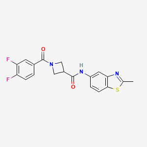 1-(3,4-difluorobenzoyl)-N-(2-methyl-1,3-benzothiazol-5-yl)azetidine-3-carboxamide