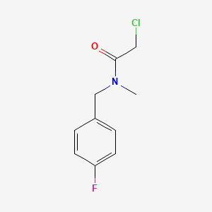 molecular formula C10H11ClFNO B2764544 2-chloro-N-[(4-fluorophenyl)methyl]-N-methylacetamide CAS No. 794559-24-3