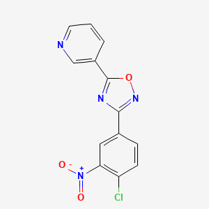3-[3-(4-Chloro-3-nitrophenyl)-1,2,4-oxadiazol-5-yl]pyridine