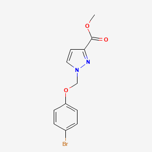 methyl 1-[(4-bromophenoxy)methyl]-1H-pyrazole-3-carboxylate