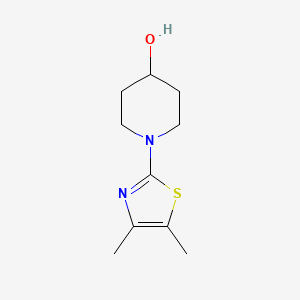 molecular formula C10H16N2OS B2764565 1-(4,5-Dimethyl-1,3-thiazol-2-yl)piperidin-4-ol CAS No. 1487617-59-3