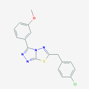 6-(4-Chlorobenzyl)-3-(3-methoxyphenyl)[1,2,4]triazolo[3,4-b][1,3,4]thiadiazole