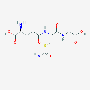 molecular formula C12H20N4O7S B027646 S-(N-甲基氨基甲酰)谷胱甘肽 CAS No. 38126-73-7